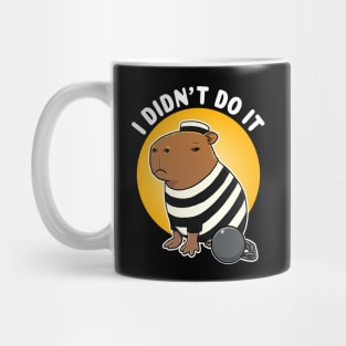 I didn't do it Capybara Jail Mug